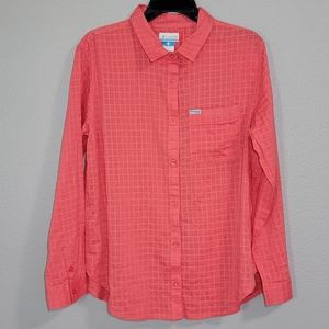 COLUMBIA PFG WOMENS LONG SLEEVE SHIRT/SIZE L.